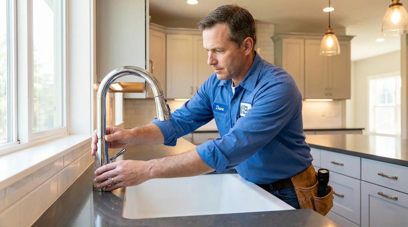 Kitchen faucet installation by Johns Plumbing LLC in Cicero